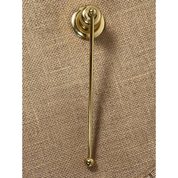VINTAGE Partylite 9 inch Chatham Candle Snuffer BRASS N6035 FREE SHIPPING! - Picture 4 of 9
